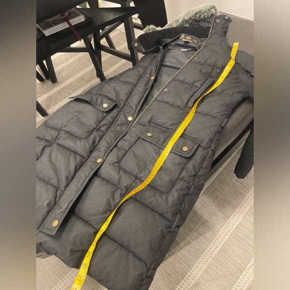 Barbour peninsular fibredown women puffer hoodie coat US 8 - Picture 6 of 6